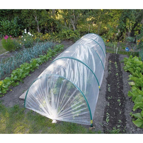 DIRECT FILET Kit Tunnel De Forçage 1 X 3,50m Avec Agrafes, Liens, Arceaux Et Film Perforé De 50µ 4 DIRECT FILET Kit Tunnel De Forçage 1 X 3,50m Avec Agrafes, Liens, Arceaux Et Film Perforé De 50µ – Image 2