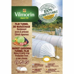 VILMORIN Film Tunnel De Maraîchage - Farine De Céréales - 2m X 8m 45µm