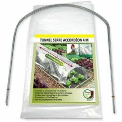 TERRE JARDIN Tunnel De Forçage Accordéon Souple 4 Mètres -Protection Pour Végétaux Soldes 186335 4