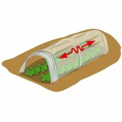 TERRE JARDIN Tunnel De Forçage Accordéon Souple 4 Mètres -Protection Pour Végétaux Soldes 186335 5