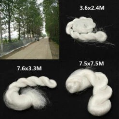 MANTA Jardinage Blanc Nylon Moulé Maille Anti-oiseau Net Golf Barrière Jeu Poisson Filet Décor Nautique 7.5x7.5M -Protection Pour Végétaux Soldes 23565965 5