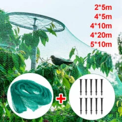 LBTN Anti-oiseaux Net Crop Devices Jardinage Plant Cloture Fruits Légumes Filet De Protection (4x20m) -Protection Pour Végétaux Soldes 26808290 2