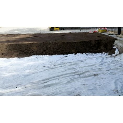 AQUAGART 95 M² Feutre Géotextile, Film De Paillage, Feutre De Paillage Anti-mauvaises Herbes, Voile De Drainage 200 G, 1,9 M 4 AQUAGART 95 M² Feutre Géotextile, Film De Paillage, Feutre De Paillage Anti-mauvaises Herbes, Voile De Drainage 200 G, 1,9 M – Image 2