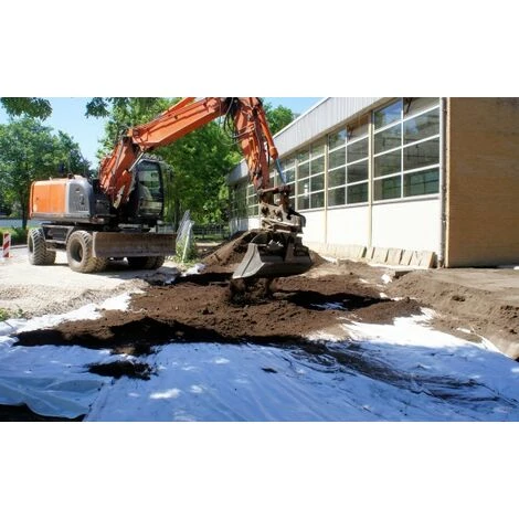 AQUAGART 95 M² Feutre Géotextile, Film De Paillage, Feutre De Paillage Anti-mauvaises Herbes, Voile De Drainage 200 G, 1,9 M 7 AQUAGART 95 M² Feutre Géotextile, Film De Paillage, Feutre De Paillage Anti-mauvaises Herbes, Voile De Drainage 200 G, 1,9 M – Image 5