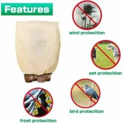 BETTERLIFE 1 Pièce 80 * 60 Cm Housse De Protection Contre Le Froid Des Plantes Housse De Protection Des Plantes D'hiver Housse De Protection En Tissu Non Tissé Protection Des Plantes 10 BETTERLIFE 1 Pièce 80 * 60 Cm Housse De Protection Contre Le Froid Des Plantes Housse De Protection Des Plantes D'hiver Housse De Protection En Tissu Non Tissé Protection Des Plantes -Protection Pour Végétaux Soldes 28499701 4