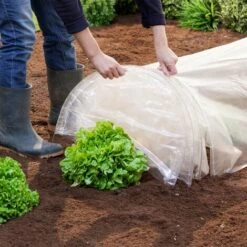 IDMARKET Lot De 2 Tunnels De Forçage Accordéon 4M -Protection Pour Végétaux Soldes 28605837 3