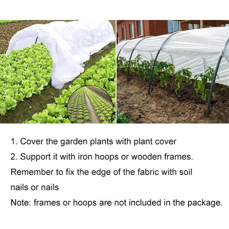 HAPPYSHOPPING Couverture Vegetale Antigel, Haute Tenacite, Anti-dechirure, Anti-poussiere, Respirante, Non-tisse, 9m - Non-tisse 9m 5 HAPPYSHOPPING Couverture Vegetale Antigel, Haute Tenacite, Anti-dechirure, Anti-poussiere, Respirante, Non-tisse, 9m - Non-tisse 9m – Image 3