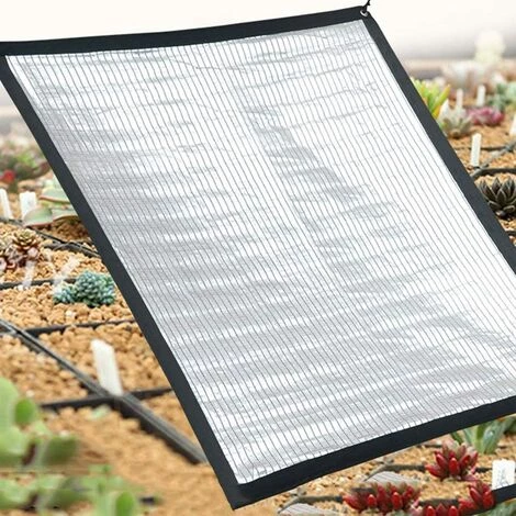 ILOVEMILAN Tissu De Bloc UV Perméable Filet De Protection Solaire Extérieur Durable Filet De Papier D'aluminium Réfléchissant 75% Taux D'ombrage Balcon Jardinage De Toit (1X3m) 7 ILOVEMILAN Tissu De Bloc UV Perméable Filet De Protection Solaire Extérieur Durable Filet De Papier D'aluminium Réfléchissant 75% Taux D'ombrage Balcon Jardinage De Toit (1X3m) – Image 5
