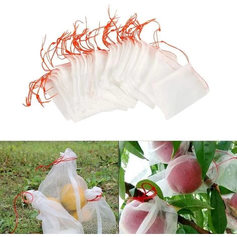 LangRay Lot De 50 Sacs En Filet Anti-Insectes,Filet De Jardin Protection En Nylon,Sac Protection Fruits Et Plantes Réutilisables,Sachet Pour Raisin Anti-Oiseaux Avec Cordon De Serrage (25 X 15cm (50pcs)) 3 LangRay Lot De 50 Sacs En Filet Anti-Insectes,Filet De Jardin Protection En Nylon,Sac Protection Fruits Et Plantes Réutilisables,Sachet Pour Raisin Anti-Oiseaux Avec Cordon De Serrage (25 X 15cm (50pcs))