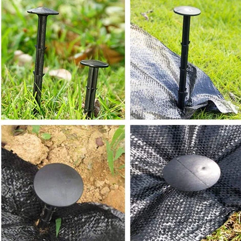 BETTERLIFE Piquets De Fixation Sol En Plastique, Clous, Sardines, Jardin, Tente, Fixation Terre 12 Cm, Noir(50pcs) 7 BETTERLIFE Piquets De Fixation Sol En Plastique, Clous, Sardines, Jardin, Tente, Fixation Terre 12 Cm, Noir(50pcs) – Image 5