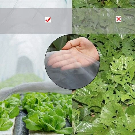 DEVENIRRICHE Filet De Protection Contre Les Insectes Filet De Protection Pour Serre Filet De Protection Des Plantes Filet De Protection Des Plantes Filet Contre Les Insectes Contre Les Oiseaux Filet Contre Les Insectes Filet De Jardin Fin Convient Aux Plantes, Légumes 6 DEVENIRRICHE Filet De Protection Contre Les Insectes Filet De Protection Pour Serre Filet De Protection Des Plantes Filet De Protection Des Plantes Filet Contre Les Insectes Contre Les Oiseaux Filet Contre Les Insectes Filet De Jardin Fin Convient Aux Plantes, Légumes – Image 4