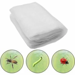 BETTERLIFE Filet à Insectes, 2.5*10m Insectes Protection Maille, Filet Anti-Insectes Pour Plantes, Filet De Jardin Moustiquaire, Jardin Filet De Protection Pour Protéger Plantes Fruits
