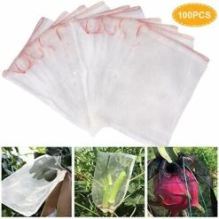 LangRay 100pcs Sachets De Protection Pour Plantes, Sac En Nylon De Fruits De Maille Sac À Cordon Avec Cordon Contre Insecte Ravageur Oiseau Outils De Jardinage Pour Les Tomates Aubergines Les Raisins Pommes 8 LangRay 100pcs Sachets De Protection Pour Plantes, Sac En Nylon De Fruits De Maille Sac À Cordon Avec Cordon Contre Insecte Ravageur Oiseau Outils De Jardinage Pour Les Tomates Aubergines Les Raisins Pommes -Protection Pour Végétaux Soldes 36154864 2