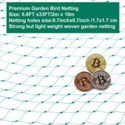 BEARSU Filet Anti-oiseaux Vert, Filet De Protection Contre Les Oiseaux De Jardin, Filet Pour Plantes De Jardin, Maille De Clôture Réutilisable, Protège Les Légumes-fruits Du Raisin Des Oiseaux Cerfs 11 BEARSU Filet Anti-oiseaux Vert, Filet De Protection Contre Les Oiseaux De Jardin, Filet Pour Plantes De Jardin, Maille De Clôture Réutilisable, Protège Les Légumes-fruits Du Raisin Des Oiseaux Cerfs -Protection Pour Végétaux Soldes 36780999 5