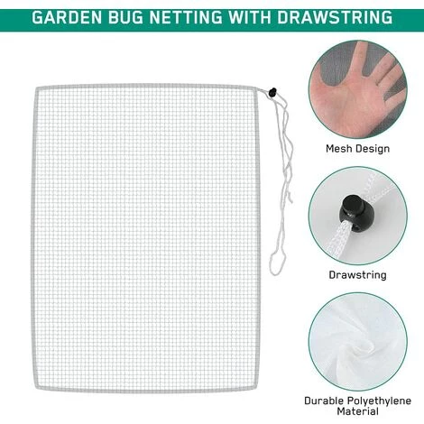 BETTERLIFE Garden Bug Netting Durble Plant Protective Cover, For Protect Plant Fruits Flower From Insect Bird Eating 5 BETTERLIFE Garden Bug Netting Durble Plant Protective Cover, For Protect Plant Fruits Flower From Insect Bird Eating – Image 3