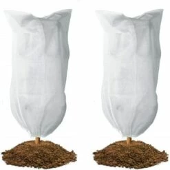 BETTERLIFE Couverture Végétale Réutilisable Housses Plantes Jardin Résistant Déchirure Avec Cordon Éclair Sacs Protection Bâche Housse D'Hivernage Non Tissée Pour Protéger Les Plantes Pot Arbres Fruitiers