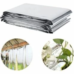 BETTERLIFE Film Feuille Couverture Réfléchissant Hydroponique Pour Jardin Mur Argent Plante Réfléchissant Film Jardin Lampes De Culture Accessoires, 120 * 210cm -Protection Pour Végétaux Soldes 37661211 3
