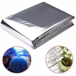 BETTERLIFE Film Feuille Couverture Réfléchissant Hydroponique Pour Jardin Mur Argent Plante Réfléchissant Film Jardin Lampes De Culture Accessoires, 120 * 210cm -Protection Pour Végétaux Soldes 37661211 4