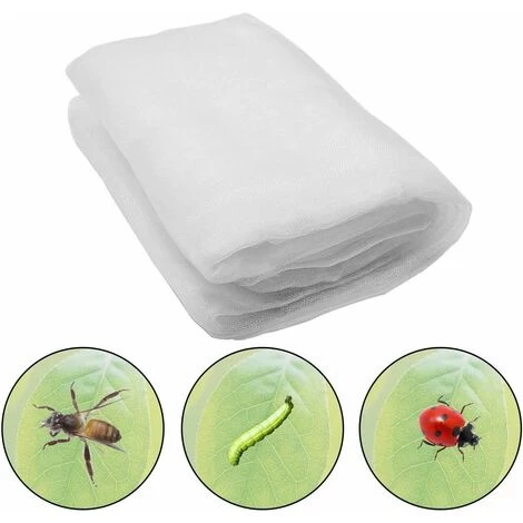 TRIOMPHE Filet à Insectes, 2.5*10m Insectes Protection Maille, Filet Anti-Insectes Pour Plantes, Filet De Jardin Moustiquaire, Jardin Filet De Protection Pour Protéger Plantes Fruits 3 TRIOMPHE Filet à Insectes, 2.5*10m Insectes Protection Maille, Filet Anti-Insectes Pour Plantes, Filet De Jardin Moustiquaire, Jardin Filet De Protection Pour Protéger Plantes Fruits