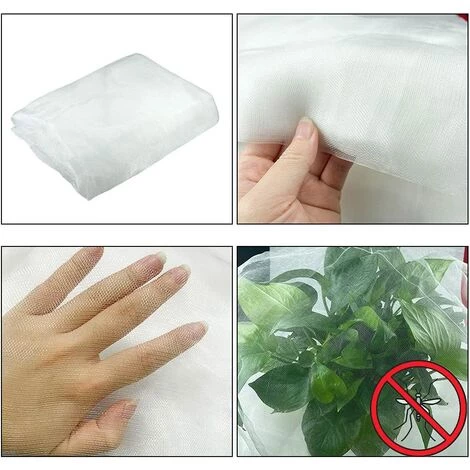TRIOMPHE Filet à Insectes, 2.5*10m Insectes Protection Maille, Filet Anti-Insectes Pour Plantes, Filet De Jardin Moustiquaire, Jardin Filet De Protection Pour Protéger Plantes Fruits 7 TRIOMPHE Filet à Insectes, 2.5*10m Insectes Protection Maille, Filet Anti-Insectes Pour Plantes, Filet De Jardin Moustiquaire, Jardin Filet De Protection Pour Protéger Plantes Fruits – Image 5