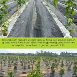 AIDUCHO Lot De 60 Piquets De Fixation Ancrage Piquet De Terre Avec Barbillon Extra Résistant Tissu De Mauvaises Herbes De Paysage En Plastique Noir Pour La Fixation Des Tissus Anti Mauvaises Herbes - 18CM -Protection Pour Végétaux Soldes 39670088 4