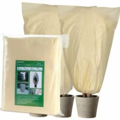 AIDUCHO Housse Hivernage Pour Plantes, Housse D'hivernage Non Tissée Protection Contre Le Gel Des Plantes En Pots Et Rosiers (80x60cm) -Protection Pour Végétaux Soldes 39954134 5