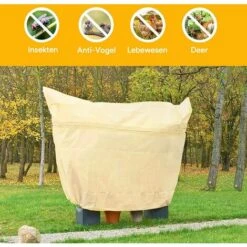 TRIOMPHE Housse D'hivernage Pour Plante, Housse De Protection Pour Plantes Ajustable Avec Cordon De Serrage à Glissière, Anti-Givre Réutilisable Sac De Protection Des Plantes, 180 X 120 Cm, Beige 11 TRIOMPHE Housse D'hivernage Pour Plante, Housse De Protection Pour Plantes Ajustable Avec Cordon De Serrage à Glissière, Anti-Givre Réutilisable Sac De Protection Des Plantes, 180 X 120 Cm, Beige -Protection Pour Végétaux Soldes 40295825 5