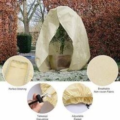 TRIOMPHE Housse Hivernage Pour Plantes, Housse D'hivernage Non Tissée 80 G/m² Protection Contre Le Gel Des Plantes En Pots Et Rosiers (240x200cm) 11 TRIOMPHE Housse Hivernage Pour Plantes, Housse D'hivernage Non Tissée 80 G/m² Protection Contre Le Gel Des Plantes En Pots Et Rosiers (240x200cm) -Protection Pour Végétaux Soldes 40295868 5