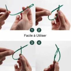 BETTERLIFE BETT 80 Pcs Accroche-Tuteurs Pour Tomates Arbres Tuteurs De Plantes Attache Et Soutien Réglable Pour Plantes Serre-câble Lien En Plastique Pour Jardinage Bricolage 8 BETTERLIFE BETT 80 Pcs Accroche-Tuteurs Pour Tomates Arbres Tuteurs De Plantes Attache Et Soutien Réglable Pour Plantes Serre-câble Lien En Plastique Pour Jardinage Bricolage -Protection Pour Végétaux Soldes 40429704 2