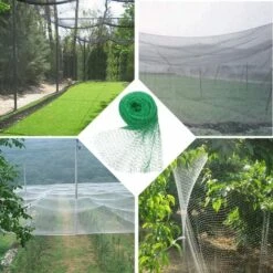 TANABATA Filet De Protection Filet Anti Oiseaux Polyéthyène Avec 100 Câble De Nylon Pour Protection Jardin Et Potager ,étang 4m X 10m -Protection Pour Végétaux Soldes 41581073 4