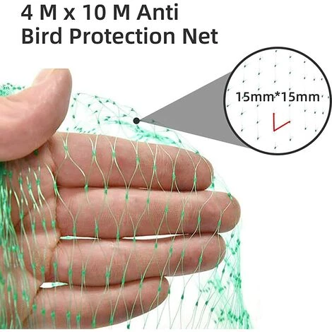 TANABATA Filet De Protection Contre Les Oiseaux 2 M X 10 M Pour Jardin, Plantes, Fruits, Papillons 4 TANABATA Filet De Protection Contre Les Oiseaux 2 M X 10 M Pour Jardin, Plantes, Fruits, Papillons – Image 2