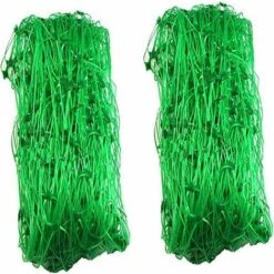 TANABATA 2 Pcs 4 X 1,7 M Filet De Jardin Filet En Plastique Treillis Net Plante Filet à Pois Pour Haricot Fruits Légumes Plantes Grimpantes (Vert)