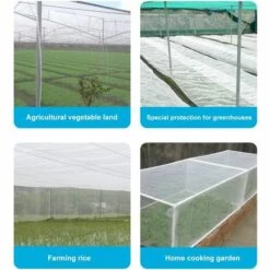 VERSAILLESFR Filet De Protaction Anti-inseetes En Maille Fine Pour Jardin, Serre, Plantes, Fruits, Fleurs, Cultures Repousse-pesticides, 10x2.5m -Protection Pour Végétaux Soldes 42051372 5