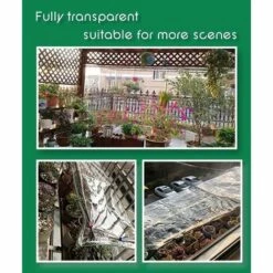 PERLE RARE Bâche Transparente Imper Tissu De Film De Feuille De Bâche De Jardin PE Avec/Oeillets Et Lanière Heavy Duty/Anti Gel/Anti-UV/Windproof Plant Isolation Canopy Cover For Greenhouse(0.9*0.9m) 10 PERLE RARE Bâche Transparente Imper Tissu De Film De Feuille De Bâche De Jardin PE Avec/Oeillets Et Lanière Heavy Duty/Anti Gel/Anti-UV/Windproof Plant Isolation Canopy Cover For Greenhouse(0.9*0.9m) -Protection Pour Végétaux Soldes 42085981 4