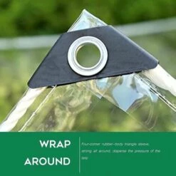 PERLE RARE Bâche Transparente Imper Tissu De Film De Feuille De Bâche De Jardin PE Avec/Oeillets Et Lanière Heavy Duty/Anti Gel/Anti-UV/Windproof Plant Isolation Canopy Cover For Greenhouse(0.9*0.9m) 11 PERLE RARE Bâche Transparente Imper Tissu De Film De Feuille De Bâche De Jardin PE Avec/Oeillets Et Lanière Heavy Duty/Anti Gel/Anti-UV/Windproof Plant Isolation Canopy Cover For Greenhouse(0.9*0.9m) -Protection Pour Végétaux Soldes 42085981 5