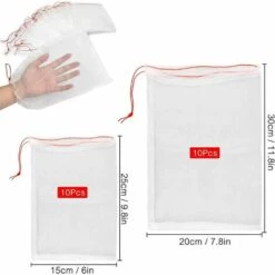 Sacs Protection Fruits, Sac De Filet De Fruits , Sacs En Filet Pour Plantes En Nylon, Contre Les Moustiques, Les Insectes, Les Oiseaux, Les écureuils Fontainebleau (20 Pcs) 9 Sacs Protection Fruits, Sac De Filet De Fruits , Sacs En Filet Pour Plantes En Nylon, Contre Les Moustiques, Les Insectes, Les Oiseaux, Les écureuils Fontainebleau (20 Pcs) -Protection Pour Végétaux Soldes 42714031 3