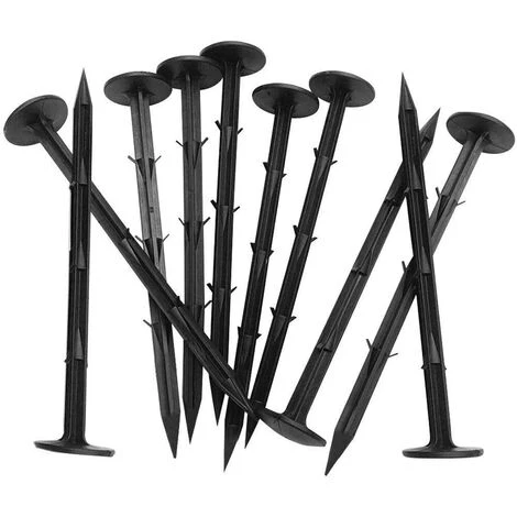 ALMI Lot De 30 Piquets De Fixation En Plastique Pour Le Jardin - Convient Pour Les Bâches Et Filets Anti Mauvaises Herbes - 11 cm 3 ALMI Lot De 30 Piquets De Fixation En Plastique Pour Le Jardin - Convient Pour Les Bâches Et Filets Anti Mauvaises Herbes - 11 cm