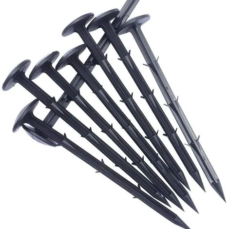 ALMI Lot De 30 Piquets De Fixation En Plastique Pour Le Jardin - Convient Pour Les Bâches Et Filets Anti Mauvaises Herbes - 11 cm 5 ALMI Lot De 30 Piquets De Fixation En Plastique Pour Le Jardin - Convient Pour Les Bâches Et Filets Anti Mauvaises Herbes - 11 cm – Image 3