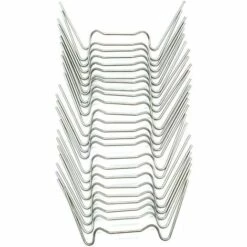 ALMI Lot De 25 Piquets De Jardin En Acier Inoxydable De Type W Idéal Pour Sécuriser Les Tapis De Sol Et Les Tissus Non Tissés