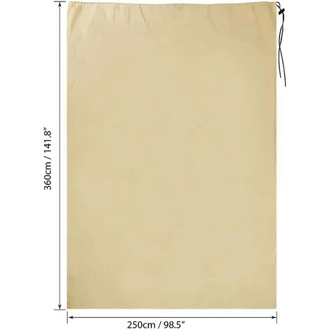 GUAZHUNIFR Housse D'hivernage, Housse De Protection Pour Plantes, Voile D'hivernage économique Grande Capacité 80g/m² - 360 X 250CM Guazhuni 4 GUAZHUNIFR Housse D'hivernage, Housse De Protection Pour Plantes, Voile D'hivernage économique Grande Capacité 80g/m² - 360 X 250CM Guazhuni – Image 2
