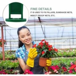 Crochet à Pince Fixe En Forme De I De Serre, Clip De Fixation De Serre, Support De Fleur De Plante Réutilisable Multifonctionnel 2.4*3.6cm Fontainebleau 50Pcs 9 Crochet à Pince Fixe En Forme De I De Serre, Clip De Fixation De Serre, Support De Fleur De Plante Réutilisable Multifonctionnel 2.4*3.6cm Fontainebleau 50Pcs -Protection Pour Végétaux Soldes 44182902 3