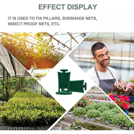 Crochet à Pince Fixe En Forme De I De Serre, Clip De Fixation De Serre, Support De Fleur De Plante Réutilisable Multifonctionnel 2.4*3.6cm Fontainebleau 50Pcs 7 Crochet à Pince Fixe En Forme De I De Serre, Clip De Fixation De Serre, Support De Fleur De Plante Réutilisable Multifonctionnel 2.4*3.6cm Fontainebleau 50Pcs – Image 5