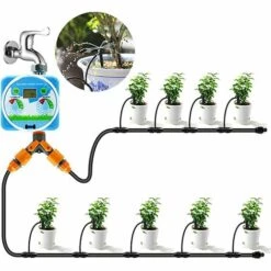 ALMI Goutteurs D'irrigation, 8 Trous Système D'arrosage Réglable, Connecteur Pour Tuyau De 4mm/7mm, Pour Jardin/Paysage/Plate-Bande/Patio/Gazon/Serre/Bricolage DIY, 20 Morceaux -Protection Pour Végétaux Soldes 44807148 2