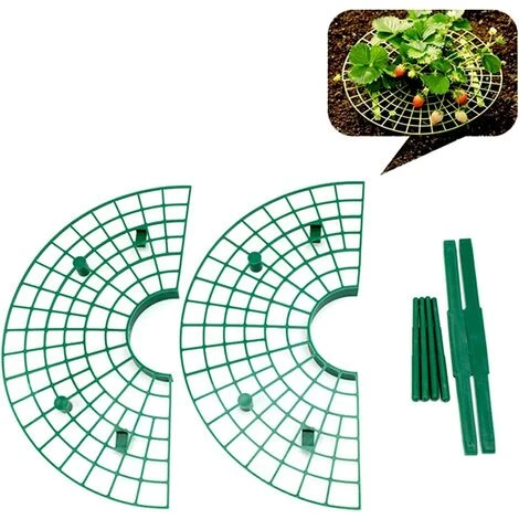 ALMI Support Fraisier 3PCS Support De Culture Pour Fraises Support à Fruit Légume Répulsif Anti Limace Escargot Grille De Protection Contre Escargot Empêchent Les Fraises De Pourrir Dans Les Jours De Pluie 5 ALMI Support Fraisier 3PCS Support De Culture Pour Fraises Support à Fruit Légume Répulsif Anti Limace Escargot Grille De Protection Contre Escargot Empêchent Les Fraises De Pourrir Dans Les Jours De Pluie – Image 3