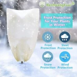 Voile Hivernage Plante Betterlife, Bache D'hivernage Rouleau, Sac Vegetaux Jardin, Housse De Protection Tomate Arbre Arbuste Citronnier Olivier Palmier (2PC (Cordon), 80 * 100 Cm) -Protection Pour Végétaux Soldes 44816025 2
