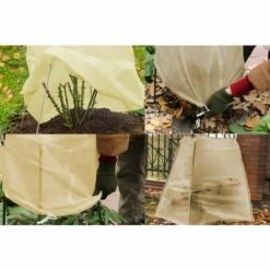 HIASDFLS 4 Pcs Housse Protection Plante Hiver,100 X 80 Cm, Housse Hivernage Pour Plantes, Voile Dhivernage, Housse D'Hivernage Arbre, Housse Hivernage Palmier Con Ajustable Avec Cordon De Serrage -Protection Pour Végétaux Soldes 45226111 3