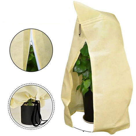 Housse De Protection Contre Le Gel Des Plantes, Housse De Protection De Jardinage Extérieur Non Tissé (boucle De Cordon De 60 * 80 Cm),HANBING 4 Housse De Protection Contre Le Gel Des Plantes, Housse De Protection De Jardinage Extérieur Non Tissé (boucle De Cordon De 60 * 80 Cm),HANBING – Image 2