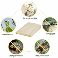 Housse De Protection Contre Le Gel Des Plantes, Housse De Protection De Jardinage Extérieur Non Tissé (boucle De Cordon De 60 * 80 Cm),HANBING 11 Housse De Protection Contre Le Gel Des Plantes, Housse De Protection De Jardinage Extérieur Non Tissé (boucle De Cordon De 60 * 80 Cm),HANBING -Protection Pour Végétaux Soldes 45479623 5