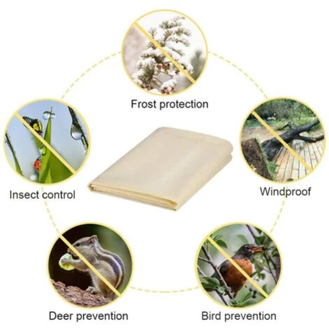 Housse De Protection Contre Le Gel Des Plantes, Housse De Protection De Jardinage Extérieur Non Tissé (boucle De Cordon De 60 * 80 Cm),HANBING 7 Housse De Protection Contre Le Gel Des Plantes, Housse De Protection De Jardinage Extérieur Non Tissé (boucle De Cordon De 60 * 80 Cm),HANBING – Image 5