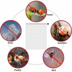 Betterlife Sac De Protection Des Plantes De Jardin Sacs Barrière De Filet Maille Réutilisables Avec Cordon Serrage Protégeant Les Fleurs Fruits Légumes Contre Insectes Ravageurs Oiseaux （4 Pcs 70x100cm） -Protection Pour Végétaux Soldes 45490891 3
